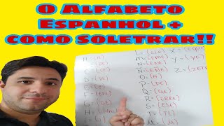 PRIMEIRA AULA DE ESPANHOL O ALFABETO  Aprenda como SOLETRAR [upl. by Finella453]