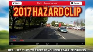 HAZARD PRACTICE CLIP 11 DVSA 2017 [upl. by Anaitat]