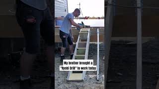 That Ryobi drill made a great hammer diy contractor woodworking construction [upl. by Rehtaeh]