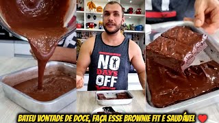 Bateu Vontade de doce faça esse Brownie Fit e Saudável ❤️ [upl. by Annwahs]