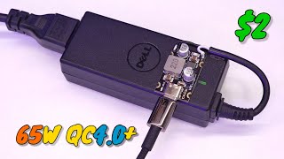 DIY 65W PD charger for only 2 no need to buy expensive chargers to charge your phone faster [upl. by Ayikaz]