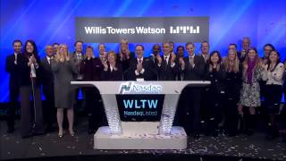 Willis Towers Watson NasdaqWLTW  Rings the Nasdaq Opening Bell [upl. by Artaed355]