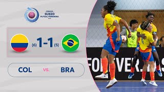 COLOMBIA vs BRASIL 1 6  5 1  RESUMEN  CONMEBOL SUB20FSFEM  FINAL [upl. by Balliol]