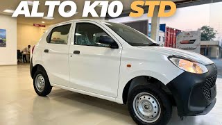 Maruti Suzuki ALTO K10 BASE MODEL STD❤️ With ON ROAD PRICE amp MILEAGE✅ [upl. by Fortuna26]