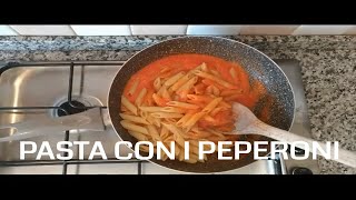 Ricetta facile Pasta con crema di pomodoro e peperoni  Fatto in casa [upl. by Aiehtela]