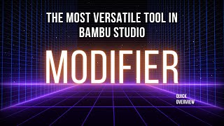 Modifier The Most Versatile Tool [upl. by Abih543]