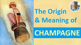 The Origin and Meaning of CHAMPAGNE 4 Illustrated Examples [upl. by Yrotciv787]