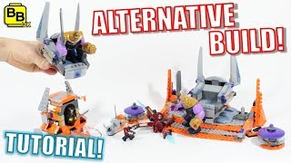 LEGO AVENGERS INFINITY WAR 76107 ALTERNATIVE BUILD THANOS THRONE [upl. by Eiffe]