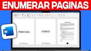 Cómo ENUMERAR PÁGINAS en WORD 2024 Desde Cualquier Página [upl. by Oirevas]