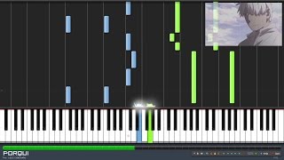 Mushishi Ending 6  quotTsuyu wo Suu Murequot Piano Synthesia [upl. by Paule199]