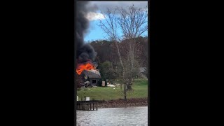 Video shows aftermath of house explosion [upl. by Edra]