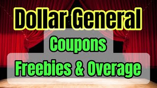 New Dollar General Digital Coupons Freebie and Overage [upl. by Weaver929]