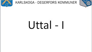 Uttal – I  Vuxnas lärande Karlskoga Degerfors [upl. by Marwin21]