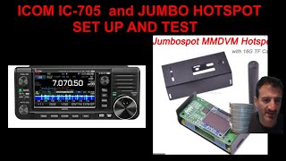 ICOM IC 705 INSTALL JUMBO HOTSPOT MMDVM PISTAR [upl. by Nnylyrehc]