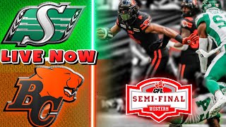 Saskatchewan Roughriders Vs BC Lions LIVE  CFL Western Semi Finals [upl. by Enyawud]