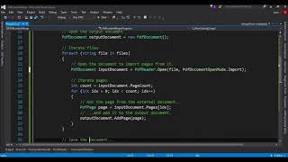 how to merge pdf files using PDFSharper in c [upl. by Vaules313]