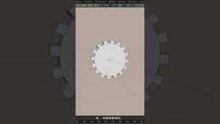Hacer Engranaje 3D en segundos  Blender [upl. by Anaujit]