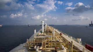 Sailing LNG Ship Timelapse HD Sony A7R  LRTimelapse 5 [upl. by Eiramaneet651]