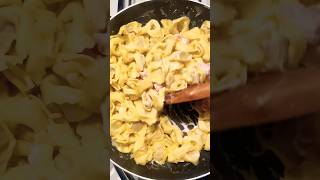 Typical italian dish from the 80s tortellini panna prosciutto food foodshorts foodlover shorts [upl. by Jacques]