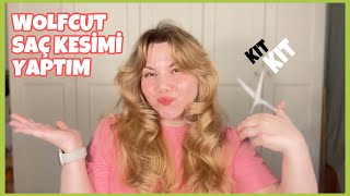 WOLFCUT SAÇ KESİMİ NASIL YAPILIR [upl. by Shama159]