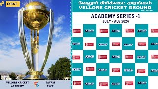 JAYAM TSCC Vs VELLORE CRICKET ACADEMY  VELLORE CRICKET GROUND [upl. by Amsirahc628]