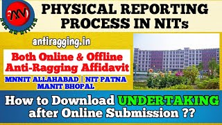 MNNIT Allahabad Admission Process 2023  Online Anti Ragging Affidavit Making 2023 [upl. by Rance]