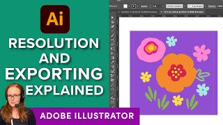 Resolution and Exporting from Adobe Illustrator [upl. by Liag]