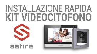 Messa in funzione Kit Videocitofono IP Safire  Unboxing in Italiano [upl. by Ailegna]