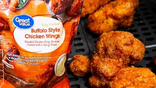 Air Fryer Frozen Chicken Wings  fully cooked chicken wings [upl. by Graehme767]