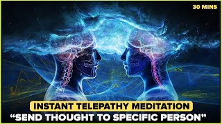 ✨TELEPATHY MEDITATION ✨ Be On Their Mind Send Thought To Specific Person  Binaural Beats Frequency [upl. by Cyma672]