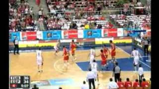 EuroBasket 2009  Türkiye 63  İspanya 60 [upl. by Eimarrej]