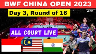 🔴BWF  Day 3 VICTOR China Open 2023  Round of 16  Malaysia Indonesia [upl. by West]