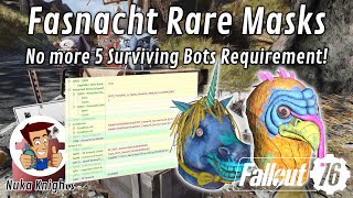 Fallout 76 Fasnacht Rare Rewards Drop Requirements have been changed [upl. by Marinelli]