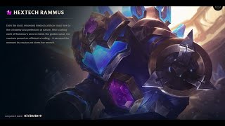 HEXTECH RAMMUS SKIN SPOTLIGHT10082024 [upl. by Sheffy]