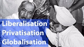 Liberalisation उदारीकरण Privatisation निजीकरण amp Globalisation वैश्वीकरण  Indian Economy [upl. by Idnyc399]