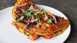 Easy plant based frittata using CHICKPEA FLOUR [upl. by Kennet]