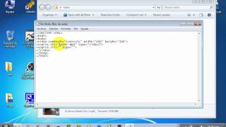 Insertar video en HTML5 [upl. by Ybor]