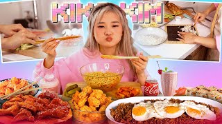 ENG SUB ASMR COOKING amp EATING MUKBANG  ASIAN FOOD KIMBAP RAMEN [upl. by Ahsiym127]