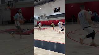 Swish swish three ball hoop viral saleh hamzah bucket getbuckets layup [upl. by Saxen971]