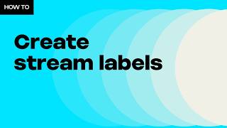 HOW TO CREATE STREAM LABELS WITH STREAMELEMENTS [upl. by Atem]