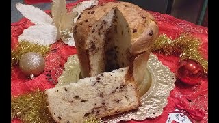 PANETTONE CON LIEVITO MADRE CON GOCCE DI CIOCCOLATO [upl. by Guinn]