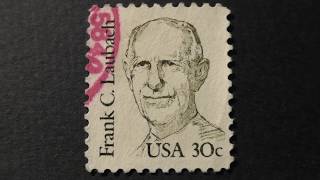 US postage stamps Frank CLaubach Postage stamp price 30 cents [upl. by Direj]