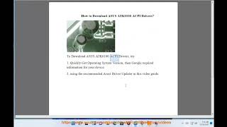 Download ASUS ATK0100 ACPI Drivers for Windows 2024 updated [upl. by Nylhsa]