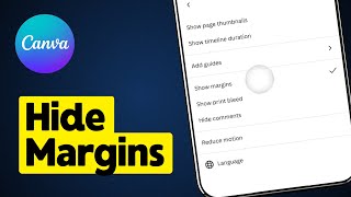 How to Hide Margins on Canva Mobile [upl. by Eniamrahc]