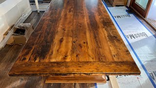 10’ Ontario Barnwood Frame Base Table [upl. by Esinwahs669]