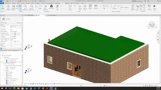 REVIT Tutorial Basic Flat Roof with Point to Create a sloping roof [upl. by Eyatnod]