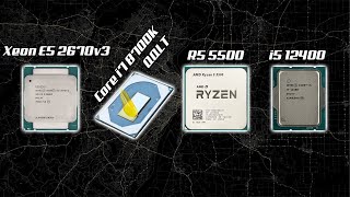 Xeon E5 2670v3 vs Core i7 8700K QQLT vs Ryzen 5 5500 vs Core i5 12400 12400F in 12 Games [upl. by Ahsenrat]