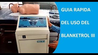 GUIA RAPIDA DE USO DEL BLANKETROL III [upl. by Arraet]