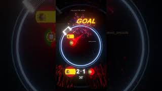 SPAIN vs PORTUGAL🤯footballmarbles footballedit neonarcade spain portugal [upl. by Oahc]