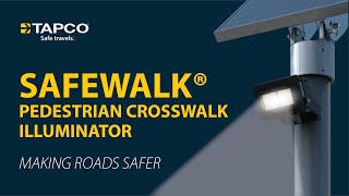 SafeWalk® Pedestrian Crosswalk Illuminator [upl. by Silirama]